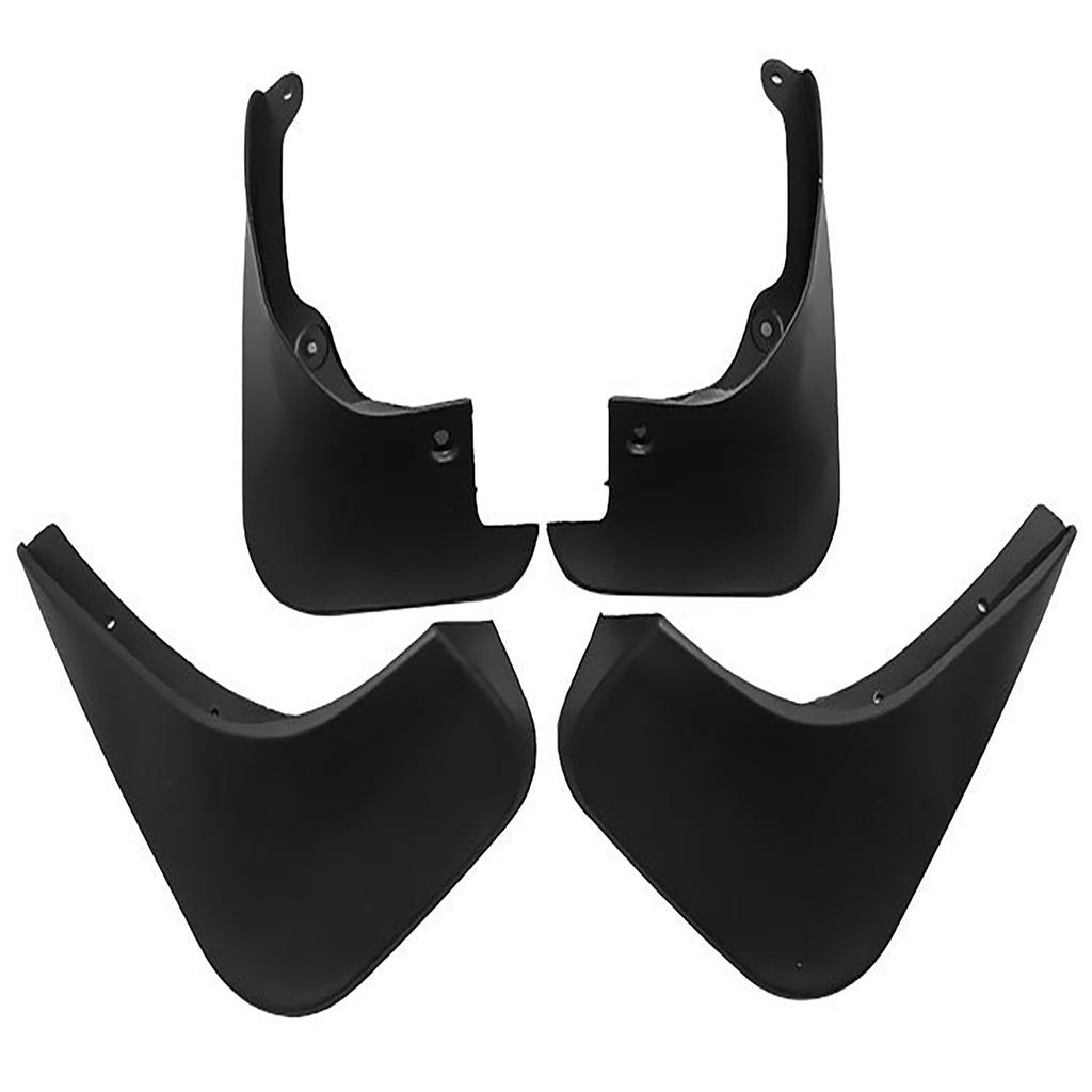 Set Of 4 Replacement Mud Flaps Splash Guards Mudguards Mudflaps, No Drilling Required, Winter Vehicle Sediment Protection Flexible Fender Kit