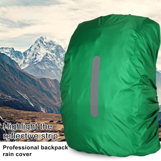 Backpack Rain Cover with Reflective Strip Multifunctional Storage Bag School Bag Rain Cover Camping Supplies