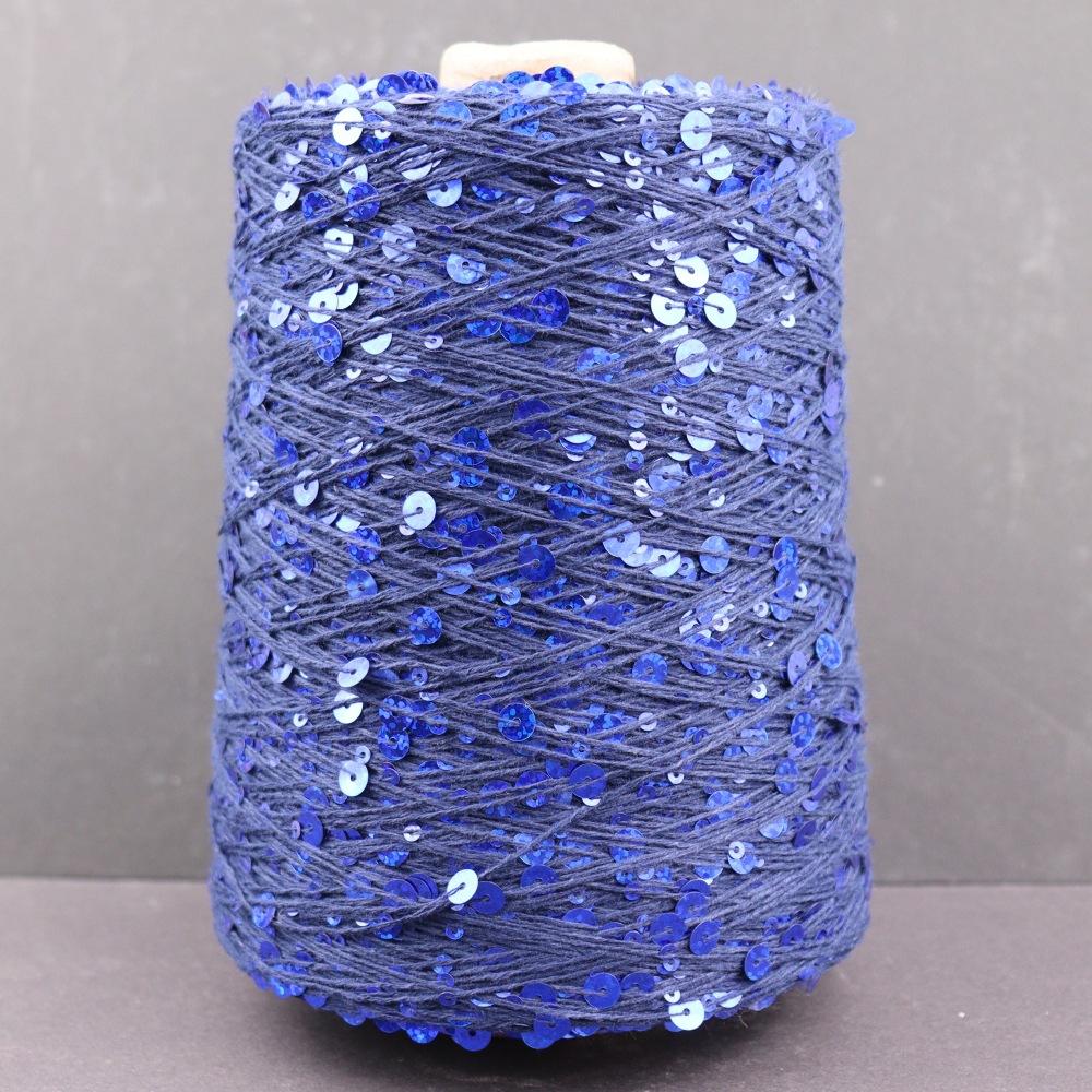 1000g /3200M 100% Cotton Yarn 6mm+3mm Special Sequin Yarn DIY Knitted Garment Accessories Rag Doll Knitting Yarn