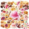 35-70cps Sweet Dessert Stickers Donut Ice Cream Strawberry Cake Aesthetic Decals Decoration Phone Luggage Water Bottle School