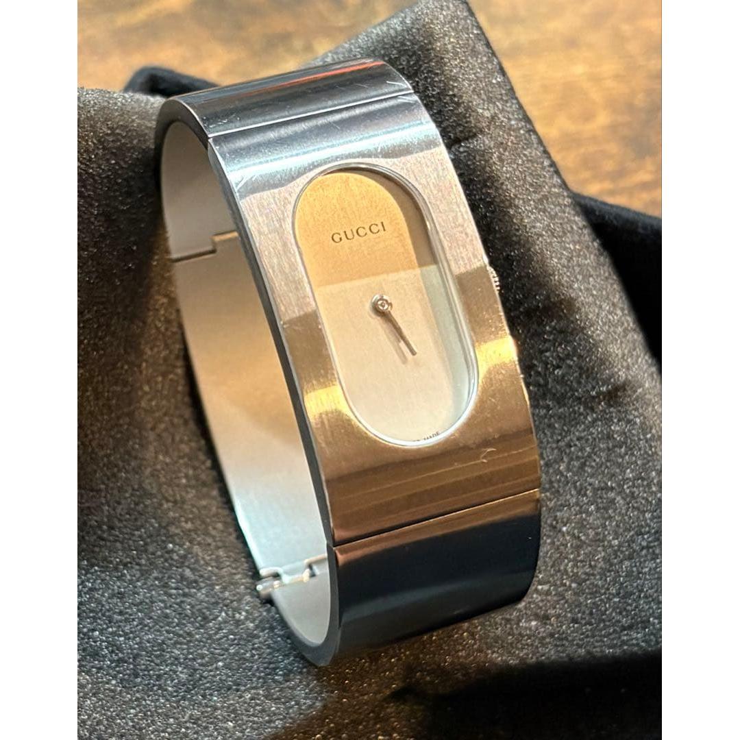 Used [GUCCI] 2400L Silver Bangle Watch