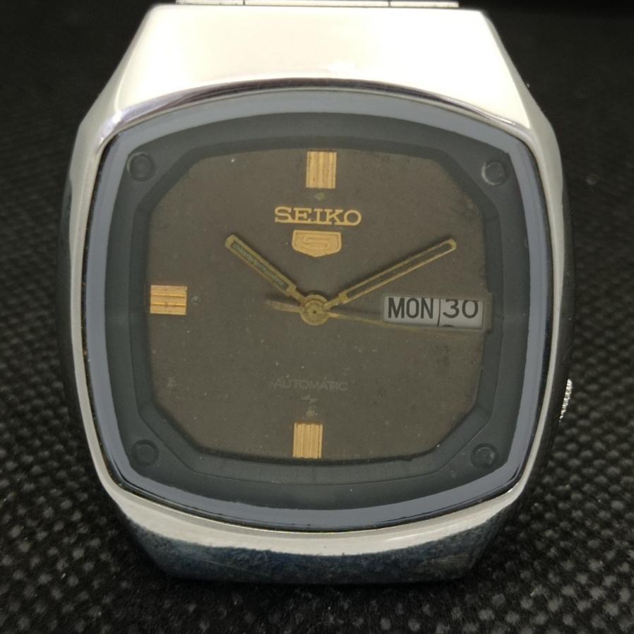 USED MENS GENUINE SEIKO 5 AUTOMATIC 7009A JAPAN ORIGINAL DIAL WATCH a416154-2 R10621f-a416154