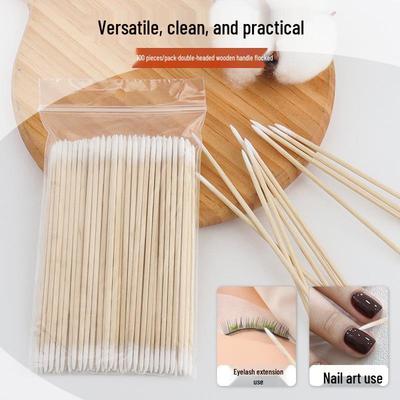 Dual-Headed Pointed Cotton Swabs for Eyelash Extensions & Microblading - Disposable Makeup & Hygiene Tool