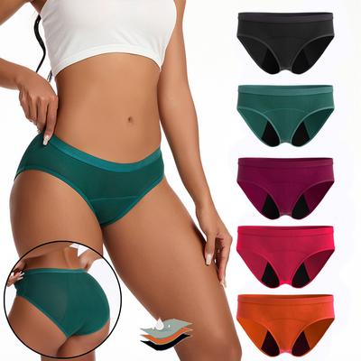 Middle Waist Women's Panties, Women Period Underwear, Leakage-proof Panties, Thickened Leak Proof Comfortable All Night #JS822