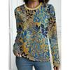 Summer Women's 3D Printed Long Sleeve T-Shirt Fashion Versatile Breathable Trend Casual