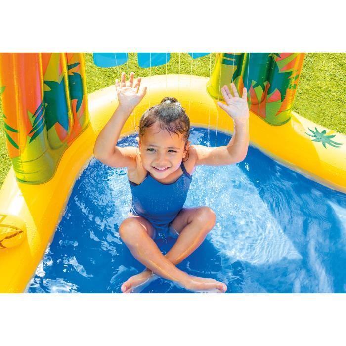 Aire De Jeux Gonflable - INTEX - Jurrasic - 272 Litres - 2 Ans Et + - 249 X 191 X 109 Cm - Inclus : 6 Balles Colorées