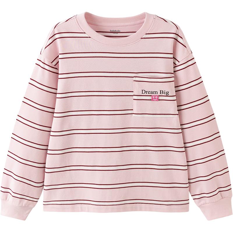 Balabala Kids  Unisex Striped Long-Sleeve T-Shirt 165