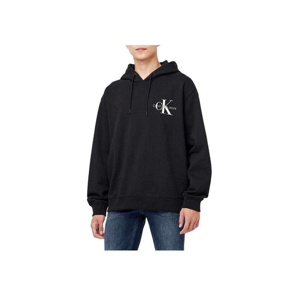 Calvin Klein Letter Print Hooded Sweatshirt Unisex Sweatshirt Black J327360-BEH