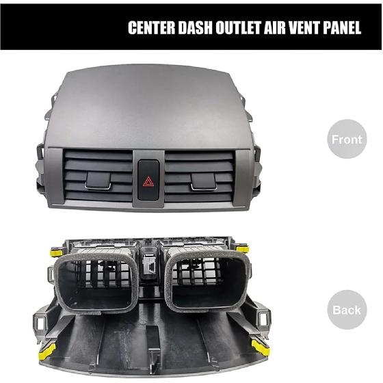 Air Outlet Car Center A/C Outlet Air Vent Panel with Switch Fit for Toyota Fit for Corolla 2008-2013 55670-02160 55663-02060 Attractive and Durable