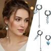 Asymmetrical Design Heart-Shaped Earrings Stereo Shape Stereo Earrings  For Women