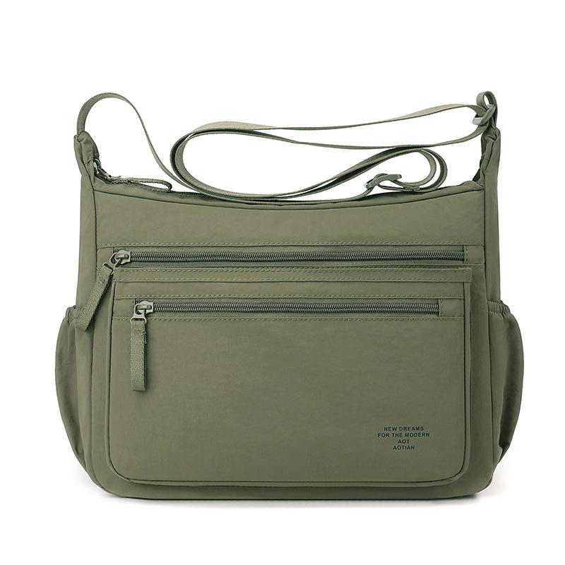 Nylonowa torba crossbody z wieloma kieszeniami na zamek błyskawiczny Regulowany pasek dla mężczyzn i kobiet
