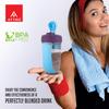 ATTRO Fit Fusion Shaker Flasche 600ml - BPA-freier Protein Mixer mit Schneebesen-Kugel | Auslaufsicherer Deckel, Einfacher Tragegurt | Ideal für Fitnessstudio, Fitness, Pre/