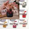 1 PZ Forma di Gufo Portachiavi Contenitore Accessori Borsa Ornamenti Borsa Ciondoli Borsa Portachiavi Squisito Multicolore