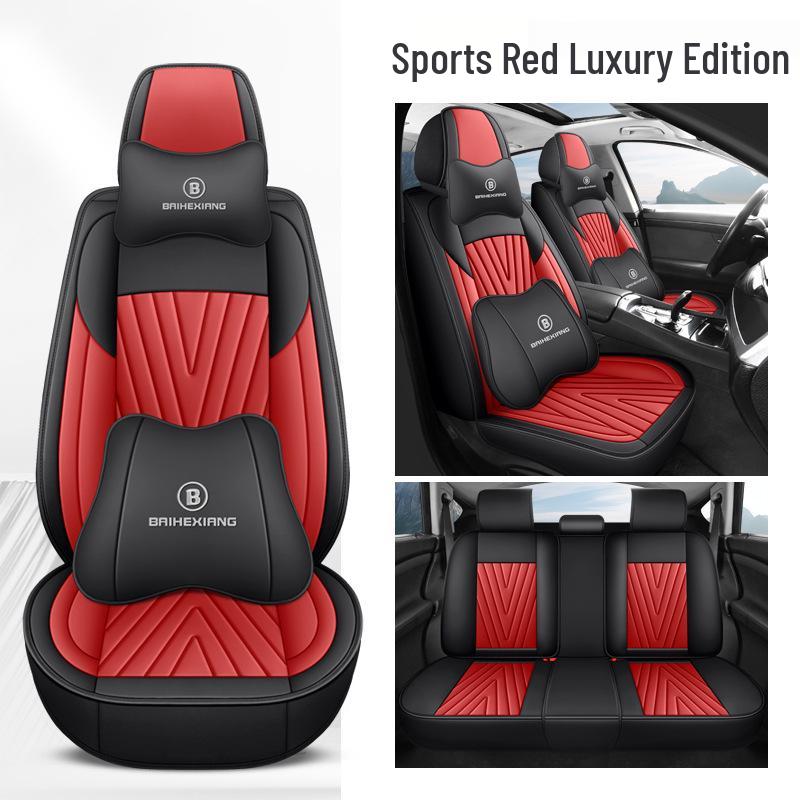 Universal All-Season Leather Car Seat Cover and Cushion