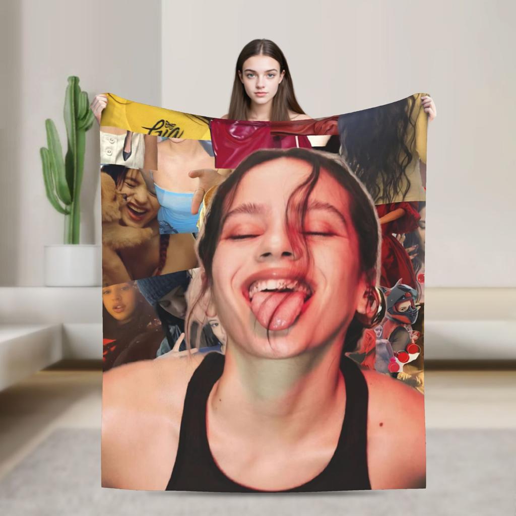 Rosalia Lux  Warm Soft Blanket  Picnic Plush Bedding Throws Fluffy Home Decor Flannel Bedspread Sofa Bed Cover