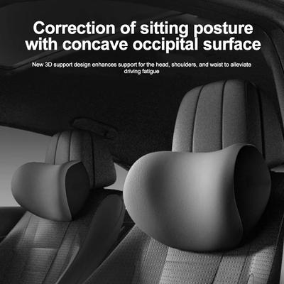 Car Neck Headrest Pillow Accessories Cushion Auto Seat Head Support Neck Protector Automobiles Seat Neck Rest Memory Cotton