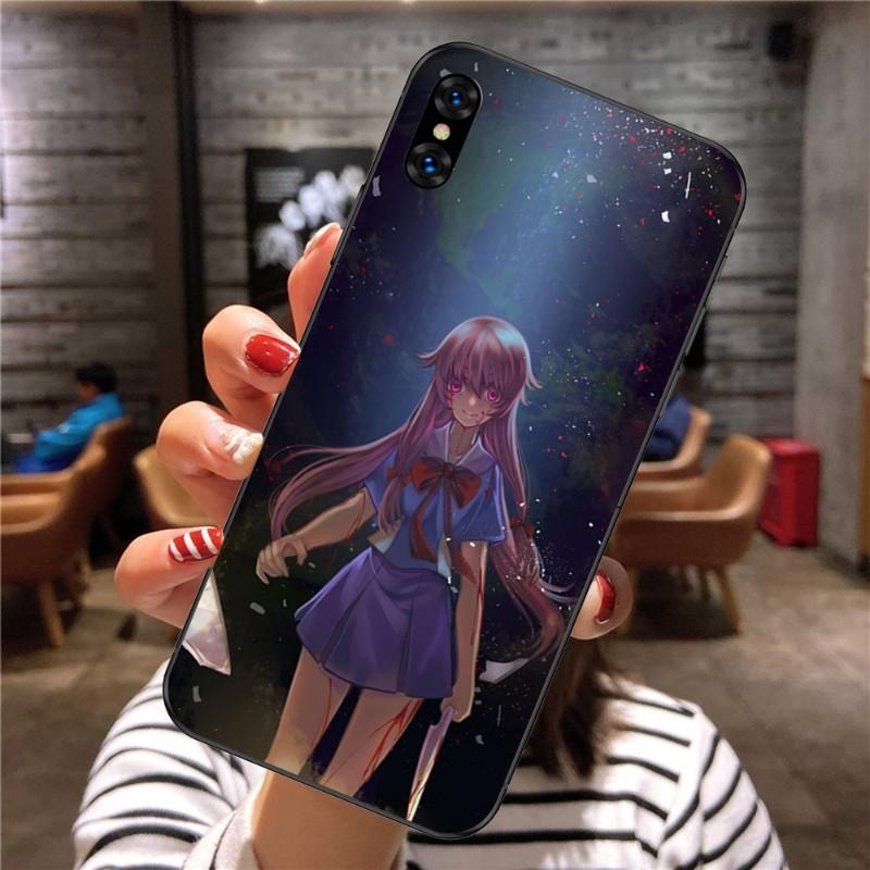 Future Diary Mirai Nikki Handyhülle für Xiaomi Mi 12 11T 10T 9T Lite Pro Ultra Note 10 Poco F3 F4 X4 GT Weiche schwarze Handyhülle