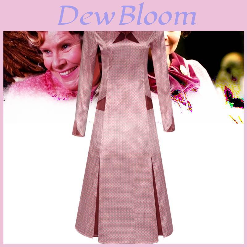 Costume Cosplay Dolores Umbridge a Tema Halloween Pesca Leslie Role Play Anime