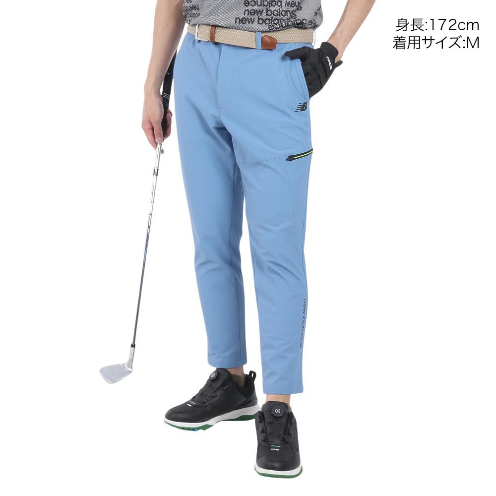 Golf Cropped Pants Quick UV 5 [New Balance] Men's (Sweat Absorbent, Drying, Protection, Stretch) / 012-4131003 112_Blue [L]