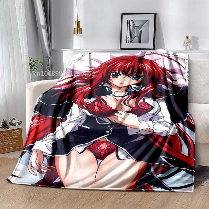 Cartoon Sexy Girl High School DxD Anime 3D Blanket Cover Flannel Blankets for Beds Sofas Warm Bed Sheet Soft Blanket
