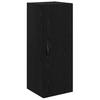 Wall Mounted Cabinet Black Oak Effect 34.5 X 34 X 90 Cm