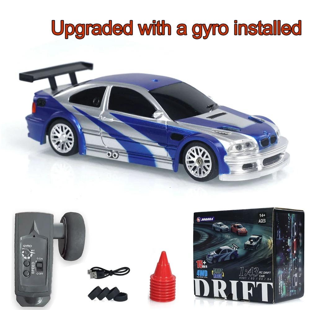 Vylepšené Gyro Mini Hračky 4WD 1/43 RC Rychlé Auto RTR 2.4G Rádiové Ovládání Závodní Driftovací Auto Pohon Všech Kol Vysokorychlostní Model Dárky