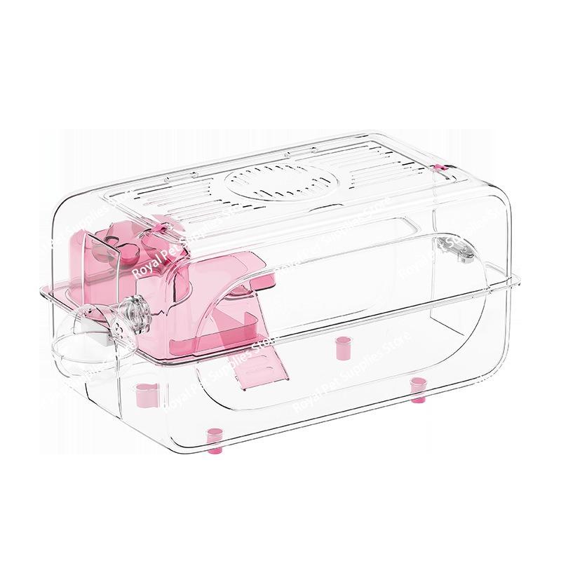 Hamster Cage, Golden Bear, Large Luxury Villa, Large Space Hamster Cage, Fully Transparent and Breathable Hamster Cage Supplies