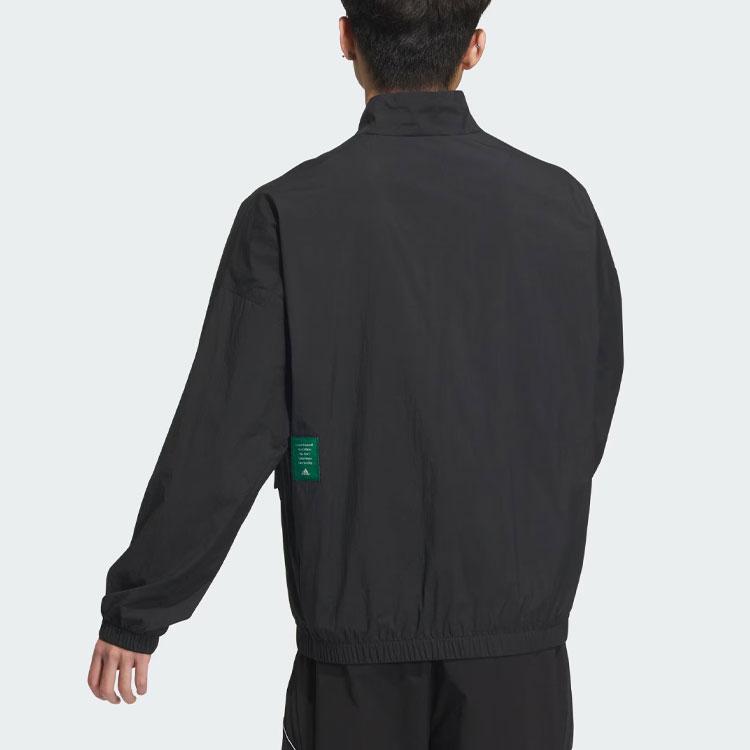 adidas Men's Stand Collar Windbreaker Black IT3954