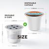 Kovový šálek kávového filtru Opakovaně použitelný koš kávového filtru Kávovary Kávovar Sítko Plnitelný pro Keurig K-supreme Plus
