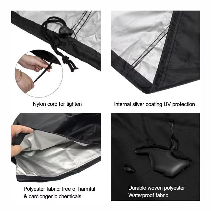 Grill Cover 57 Inch for Outdoor Grill Heavy Duty Waterproof Fade Resistant BBQ Cover with Straps for Weber Charbroil Gas BBQ Etc
