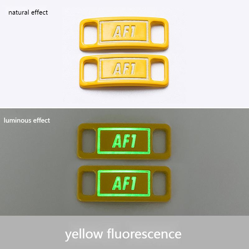 Luminous Shoelaces Buckle AF1 Glowing Metal Lock for Shoelace DIY Lace Shoe Footwear Decoration Sneaker Decorations Accessories