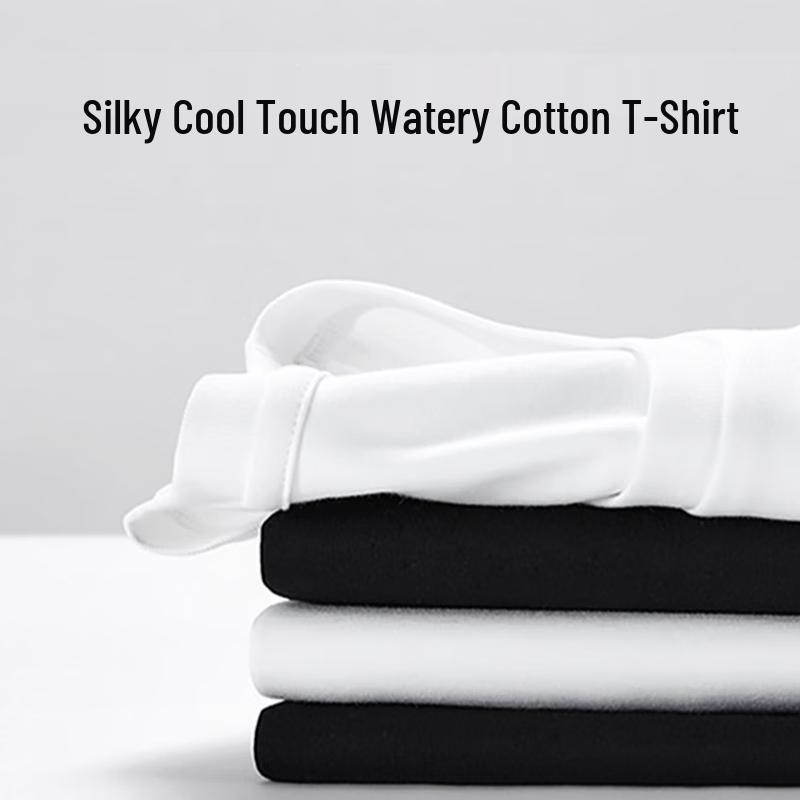 Vancl Men's 50-Count Soft Xinjiang Cotton Round Neck T-Shirt