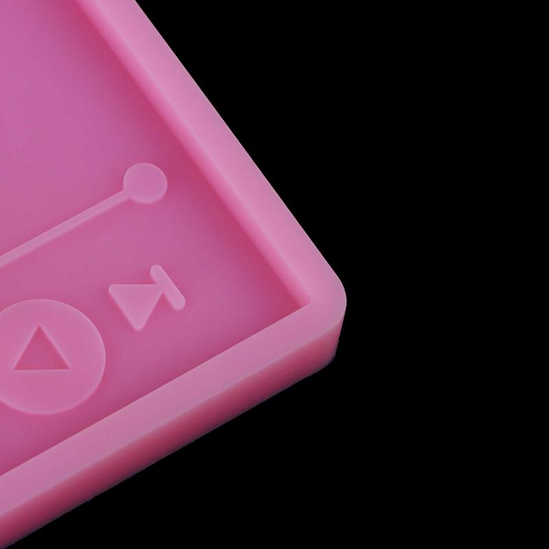 1Pc Bright Resin Craft For Keychain, Player Silicone Molds, Diy Epoxy Jewellery Making, Music Phone Grip Molds