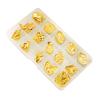 15pcs DIY Wax Grain Seal Head Multipurpose Art Seal Head Ornamental Embossed Seal Head Craft Supplies for Packaging Scrapbooking