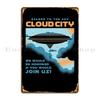 Cloud City Metal Sign Home Cave Pub Designs Garage Tin Sign Poster