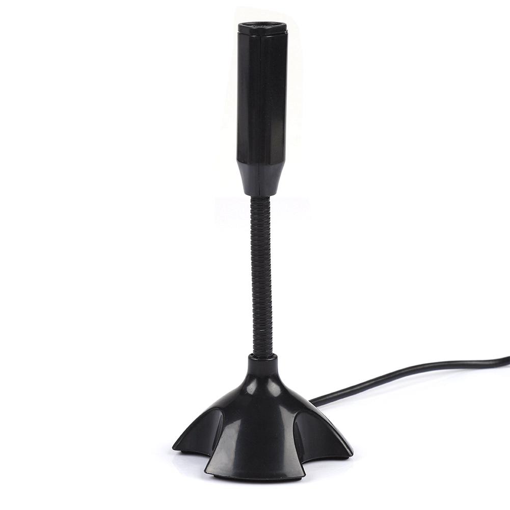 Mini Condenser USB 2.0 Microphone Flexible Desktop Stand Mic for PC Laptop