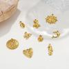 Golden Marine Life Charms: Stainless Steel Shell and Starfish Necklace and Bracelet Pendants