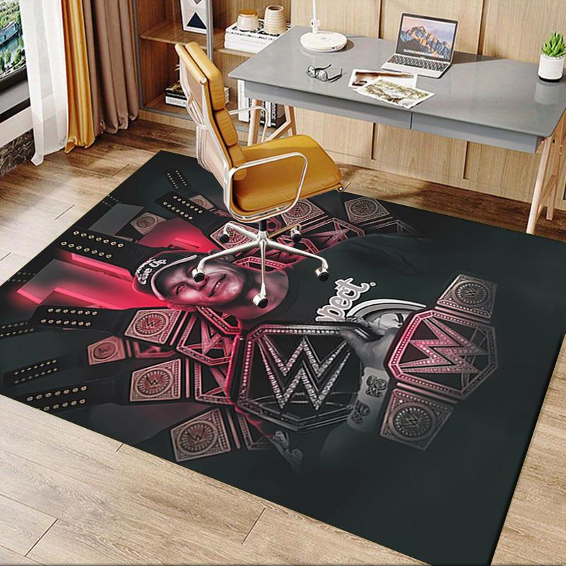 Wrestling, Champion, Legacy Office Carpet Soft Polyester Entrance Carpet Washable Non slip Machine W