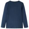 Kinder Langarmshirt Marineblau Melange 104