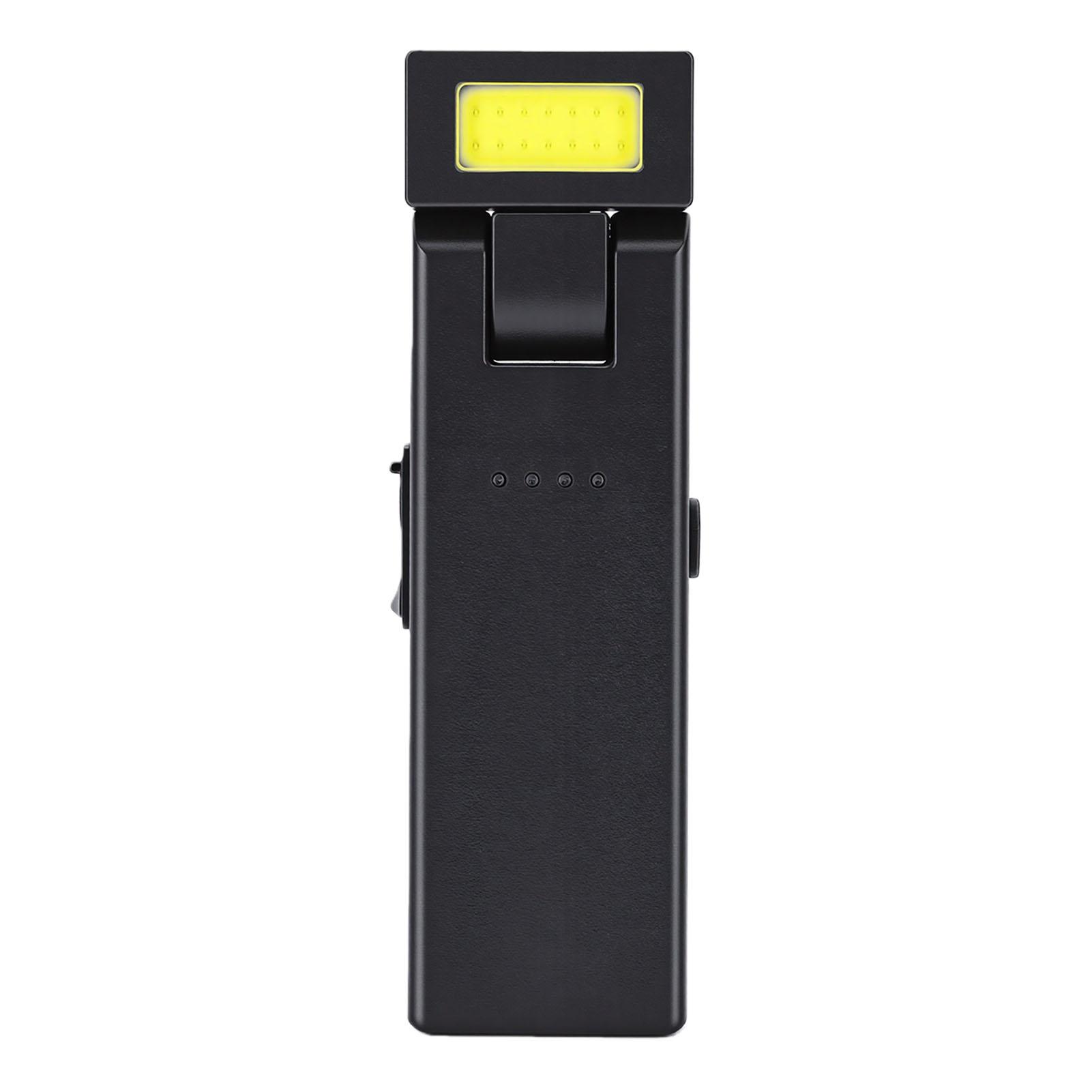 

Magnetic Work Light 180 Deg Rotating Clip On Rechargeable LED COB Flashlight for Car Repair Camping Emergency