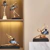 Resin Ballet Dancer Sculpture Girl Figurines Elegant Statues  Decoration for Cabinet Desktop