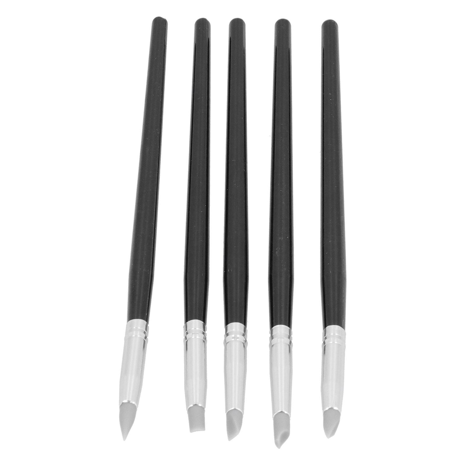 

Инструмент для лепки из силиновой глины Портативный инструмент для придания формы цвету гончарной глины Модельный набор инструментовЧерный чёрный