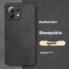 Xiaomi 11 Phone Case, Mi Shockproof, Full Lens Protection, Soft, Simple Luxury Silicone Outer Case, WoAnd Leather Case, Black