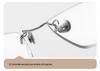 Rimless Titanium Alloy Unisex Glasses: Retro Light Luxury Frame for a High-End Feel
