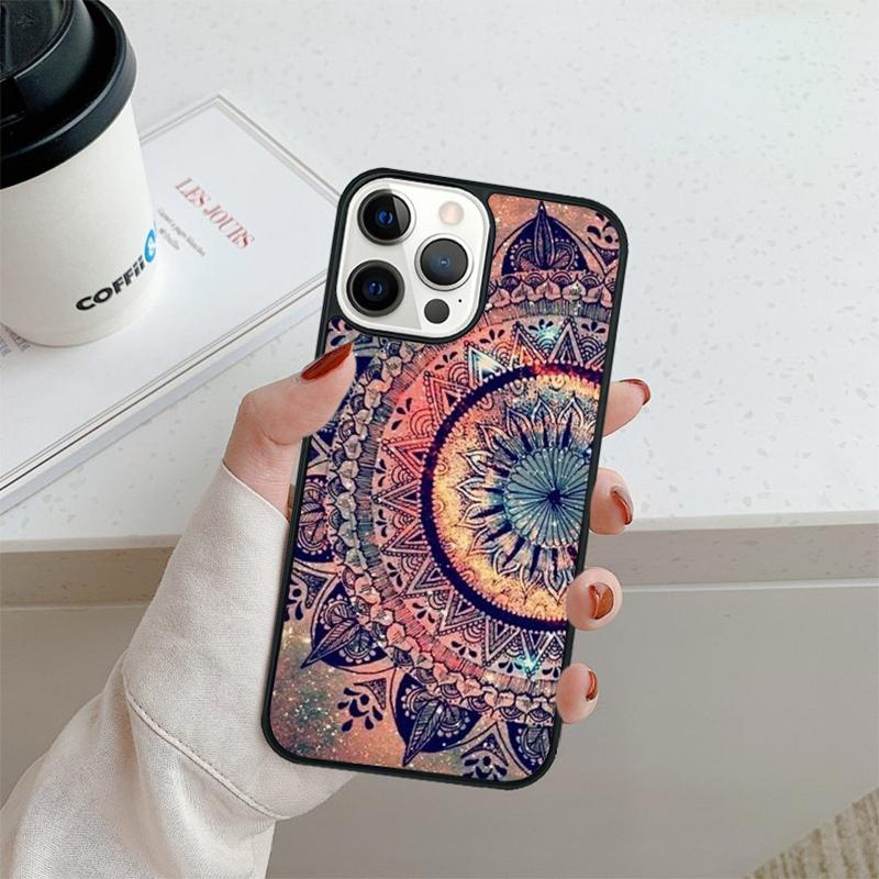 Indian Pattern Mandala Phone Case For iPhone 17 Air 16 Pro Max 15 14 Plus 12 13 Shell Cover Coque