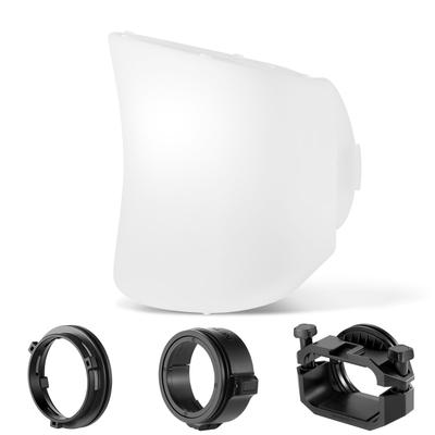 NEEWER CRS7 Softbox Diffusion Dome Soft Tent with 3 Adapter Compatible with Flash Diffuser Lights Such As Godox NEEWER MS150B Video and NEEWER Mount