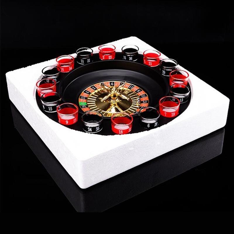 16-Hole Russian Roulette Wheel Spinning Wine Glass Game KTV Roulette Game Wine Glass Spinning Wheel