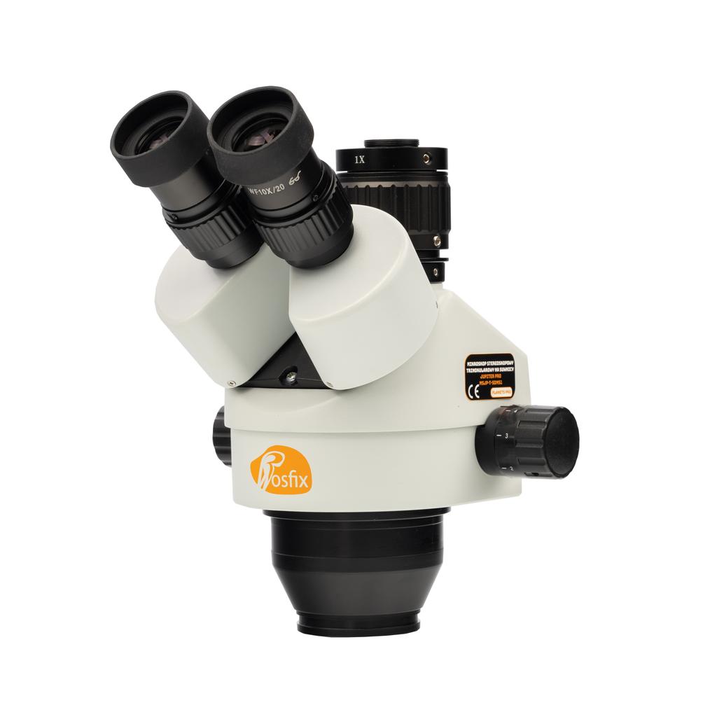 Rosfix Mikroskop Stereoskopowy Trinokularowy Jupiter Pro MSJP-T-SDMS1 – Zakres Zoomu 7x-270x | Wyświetlacz 8” | Oświetlacz 56xLED | Kamera Orion PRO