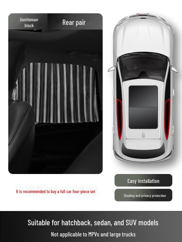 Magnetic Car Window Curtains for Privacy and Sunshade