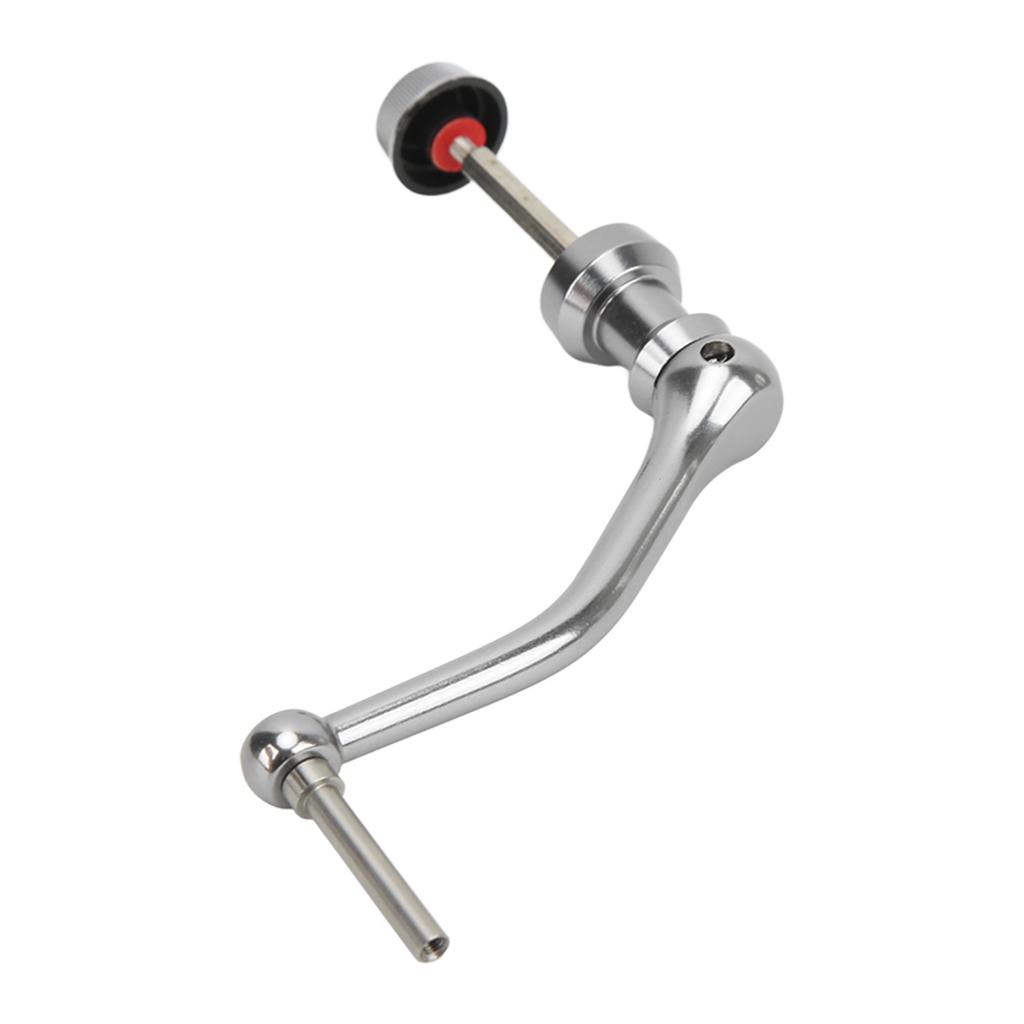 Fishing Spinning Reel Rocker Arm Fishing Reel Rotary Knob Power Handle Metal Spinning Wheel Refitting Parts L for 4000